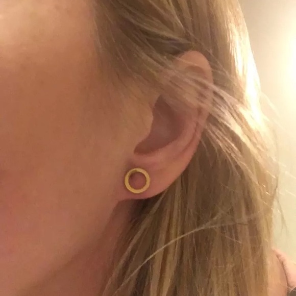 Circle Stud Earrings